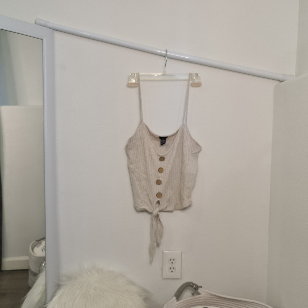 Cream cropped camisole